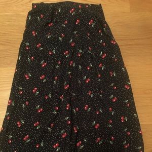 Brandy Melville Long cherry skirt (RARE)